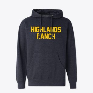 Highlands Ranch Colorado Classic Block Cotton Hoodie Sweatshirt