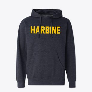 Harbine Nebraska Classic Block Cotton Hoodie Sweatshirt