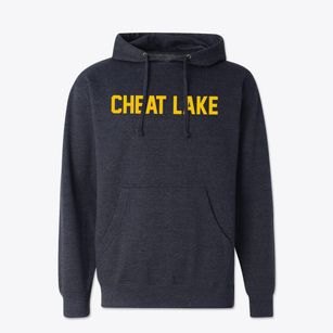 Cheat Lake West Virginia Classic Block Cotton Hoodie Sweatshirt