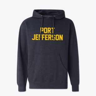 Port Jefferson New York Classic Block Cotton Hoodie Sweatshirt