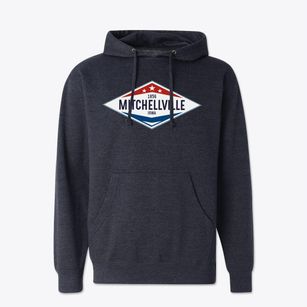Mitchellville Iowa Diamond Star Cotton Hoodie Sweatshirt