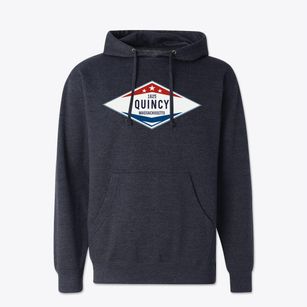 Quincy Massachusetts Diamond Star Cotton Hoodie Sweatshirt