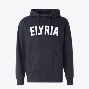 Elyria Ohio Classic Curve Cotton Hoodie Sweatshirt