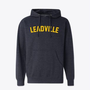 Leadville Colorado Classic Curve Cotton Hoodie Sweatshirt
