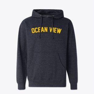 Ocean View Delaware Classic Curve Cotton Hoodie Sweatshirt