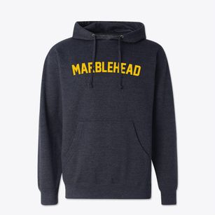Marblehead Massachusetts Classic Curve Cotton Hoodie Sweatshirt