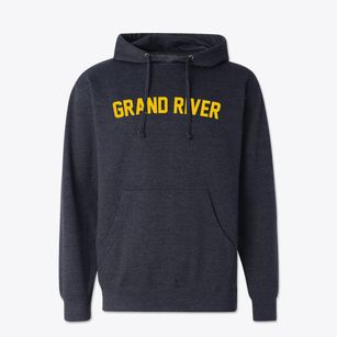 Grand River Iowa Classic Curve Cotton Hoodie Sweatshirt