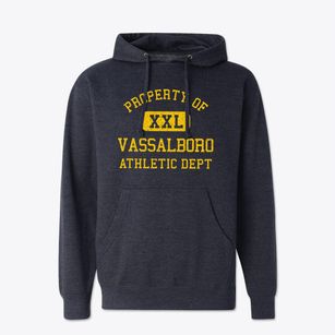Vassalboro Maine Athletic Dept Cotton Hoodie Sweatshirt