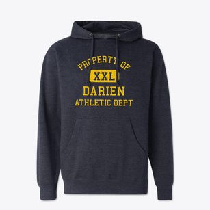 Darien Connecticut Athletic Dept Cotton Hoodie Sweatshirt
