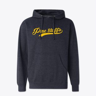 Pine Bluffs Wyoming Vintage Team Cotton Hoodie Sweatshirt