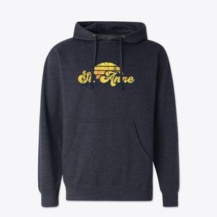 St. Anne Illinois Sublime Sunset Cotton Hoodie Sweatshirt