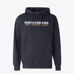  North Carolina White and Gold Cotton Hoodie Sweatshirt