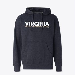  Virginia White and Gold Cotton Hoodie Sweatshirt
