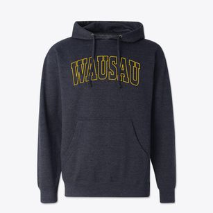 Wausau Wisconsin Trendy Block Cotton Hoodie Sweatshirt