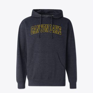 Canyon Lake Texas Trendy Block Cotton Hoodie Sweatshirt