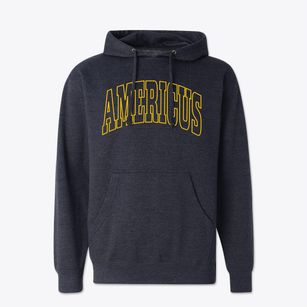 Americus Indiana Trendy Block Cotton Hoodie Sweatshirt