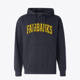 Fairbanks Alaska Varsity Cotton Hoodie Sweatshirt