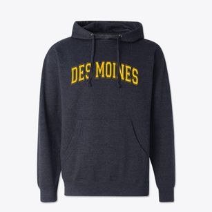 Des Moines New Mexico Varsity Cotton Hoodie Sweatshirt
