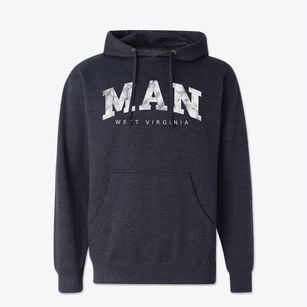 Man West Virginia Urban Vibe Cotton Hoodie Sweatshirt