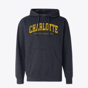 Charlotte North Carolina Urban Vibe Cotton Hoodie Sweatshirt