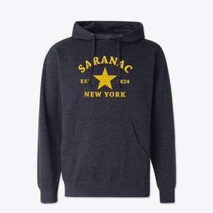 Saranac New York Star Cotton Hoodie Sweatshirt