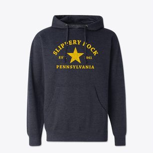 Slippery Rock Pennsylvania Star Cotton Hoodie Sweatshirt