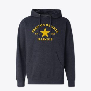 Preston Heights Illinois Star Cotton Hoodie Sweatshirt
