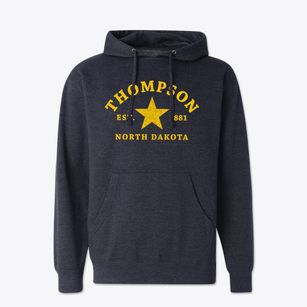 Thompson North Dakota Star Cotton Hoodie Sweatshirt