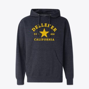 Delleker California Star Cotton Hoodie Sweatshirt
