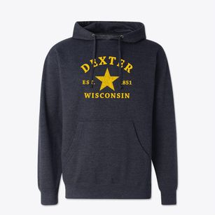 Dexter Wisconsin Star Cotton Hoodie Sweatshirt