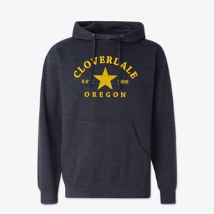 Cloverdale Oregon Star Cotton Hoodie Sweatshirt