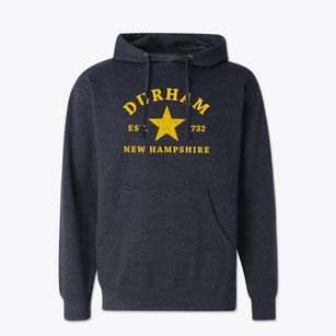 Durham New Hampshire Star Cotton Hoodie Sweatshirt