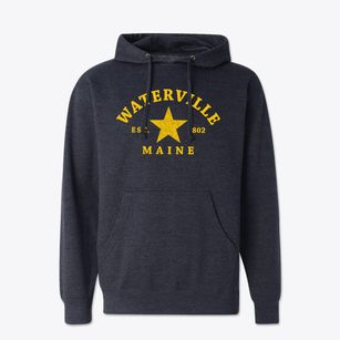 Waterville Maine Star Cotton Hoodie Sweatshirt