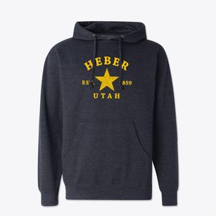 Heber Utah Star Cotton Hoodie Sweatshirt