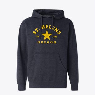 St. Helens Oregon Star Cotton Hoodie Sweatshirt