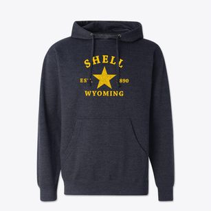 Shell Wyoming Star Cotton Hoodie Sweatshirt
