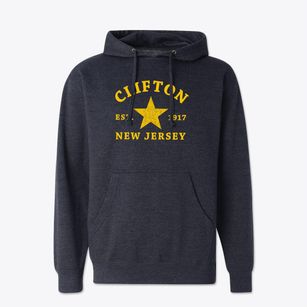 Clifton New Jersey Star Cotton Hoodie Sweatshirt