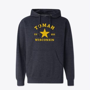 Tomah Wisconsin Star Cotton Hoodie Sweatshirt