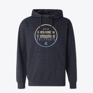 Santa Venetia California Color Fade Cotton Hoodie Sweatshirt