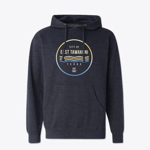 East Tawakoni Texas Color Fade Cotton Hoodie Sweatshirt