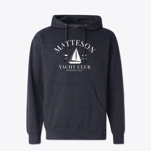 Matteson Illinois Yacht Club Cotton Hoodie Sweatshirt
