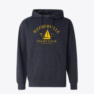 Webberville Michigan Yacht Club Cotton Hoodie Sweatshirt
