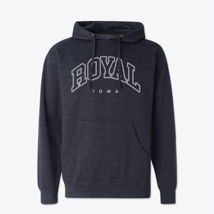 Royal Iowa Inline Cotton Hoodie Sweatshirt