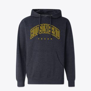 Hudson Bend Texas Inline Cotton Hoodie Sweatshirt