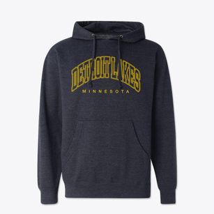 Detroit Lakes Minnesota Inline Cotton Hoodie Sweatshirt