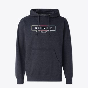 Nashville North Carolina Artbox Cotton Hoodie Sweatshirt