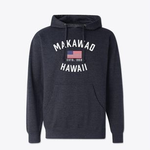 Makawao Hawaii Patriot Cotton Hoodie Sweatshirt