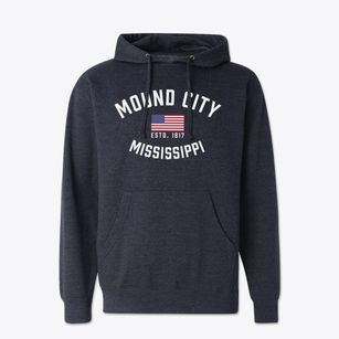 Mound City Mississippi Patriot Cotton Hoodie Sweatshirt