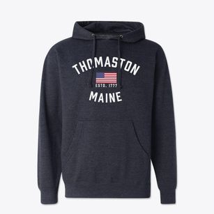 Thomaston Maine Patriot Cotton Hoodie Sweatshirt