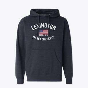 Lexington Massachusetts Patriot Cotton Hoodie Sweatshirt